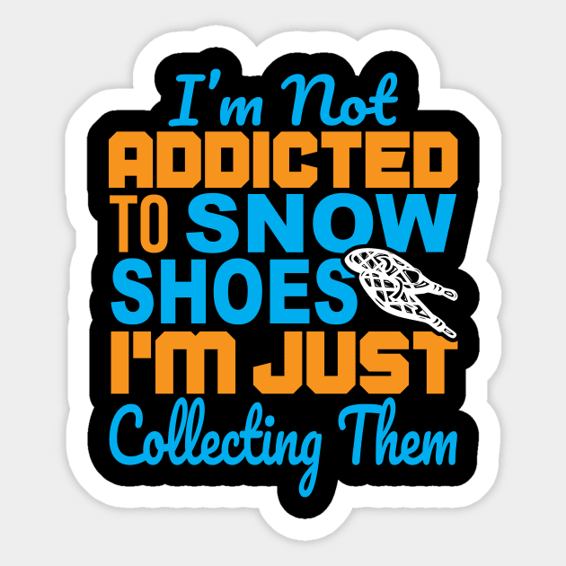 Snowshoe Hiking Sticker by maxcode